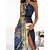 cheap Party Dresses-Women&#039;s Long Dress Maxi Dress Prom Dress Party Dress Wedding Guest Dress Navy Blue Blue Ombre Sleeveless Summer Spring Fall Split Fashion One Shoulder Evening Party Wedding Guest Vacation 2023 S M L