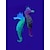 halpa Akvaarion koristeet ja sorat-Akvaario Akvaario Sisustus Pallomalja Merihevonen Satunnainen väri Vedenkestävä Mini Itsestään valaiseva pimeässä Silikoni 1 10*4*1 cm