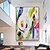 billige Abstrakte malerier-Hang malte oljemaleri Håndmalte Lodrett Abstrakt Moderne Valset lerret (uten ramme)