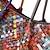 billiga Hand- och toteväskor-Dam Handväska Crossbody-väska Axelväska Boston väska Läder Utomhus Dagligen Helgdag Dragkedja Stor kapacitet Hållbar Anti-damm Lappverk Regnbåge