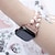 ieftine Curele Apple Watch-curea de perle pentru banda de ceas Apple 8 ultra 49mm femei bijuterii din oțel cu margele elastic pentru iwatch seria 7 6 se 5 4 3 44mm 40mm 42 45 41mm