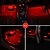 abordables Lumières d&#039;ambiance intérieures-Mini projecteur de voiture usb 7 couleurs, veilleuse led pour fête, couleurs aléatoires, lampe à pied