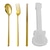 billige Til spisebordet-bestikksett 3stk/sett sølvtøy bestikk med gitarboks servise skje gaffel spisepinner sett reiseservise