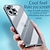 זול נרתיקים לאייפון-טלפון מגן עבור iPhone 15 14 Pro Max Plus כיסוי אחורי מסגרת באמפר מארז דק ניתן לניתוק מראה שקוף צבע אחיד רטרו אקרילי מתכת
