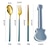 preiswerte Essen &amp; Besteck-Besteck-Set, 3-teilig, Besteck, Besteck mit Gitarre, Box, Geschirr, Löffel, Gabel, Stäbchen, Set, Reisegeschirr