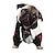 cheap Pet Printed Hoodies-Dog Cat Pet Pouch Hoodie Fashion Casual Outdoor Casual Daily Winter Dog Clothes Puppy Clothes Dog Outfits Waterproof Black / White Black Black / Red Costume for Girl and Boy Dog Polyster S M L XL XXL