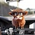 Недорогие Подвески и статуэтки для авто-1 шт., очаровательный автомобильный брелок с изображением коровы-идеально подходит для украшения рождественской елки &amp; аксессуары для салона автомобиля!