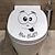 olcso Falmatricák-rajzfilm grafikus wc fedőmatrica, vicces öntapadó falmatrica, kreatív, levehető WC-takaró dekoratív matrica, fürdőszoba dekoráció lakberendezési dekoráció