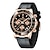 levne Quartz hodinky-Muži Křemenný Luxus Velký ciferník Módní Obchodní Svítící Kalendář VODĚODOLNÝ Silikon Hodinky
