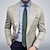 cheap Men&#039;s Blazers-Men&#039;s Blazer Business Cocktail Party Wedding Party Fashion Casual Spring &amp;  Fall Polyester Plain Button Pocket Casual / Daily Single Breasted Blazer khaki Light Blue Gray