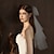 رخيصةأون طرحات الزفاف-مستويين لطيف الحجاب الزفاف حجاب الكوع مع لون نقي تول