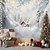 cheap Forest Tapestry-Hanging Tapestry Winter Wonderland Snow Forest Wall Art Large Tapestry Mural Decor Photograph Backdrop Blanket Curtain Home Bedroom Living Room Decoration