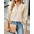 cheap Blouses &amp; Shirts-Shirt Blouse Women&#039;s Wine Red Pink Green Jacquard Solid Color Daily V Neck Daily Regular Fit M / M