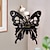 cheap Wall Sculptures-Elegant Wooden Butterfly Single Tier Wall Shelf for Home Decor and Storage