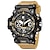 cheap Digital Watches-Men Watches Quartz SMAEL Brand Original Wristwatches 50M Waterproof Wristwatch Time Alarm Clock 8078 Sport Watch Military Army