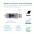 abordables lumières de Noël en plein air-guirlande lumineuse cascade 198 LED USB lumière d&#039;eau qui coule 9 bandes 2 mètres 8 modes d&#039;éclairage avec télécommande étanche adaptée pour fête chambre mur clignotant décoration intérieure