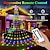 cheap LED String Lights-Waterfall String Light 198 Leds USB Flowing Water Light 9 Strip 2 meters 8 Lighting Modes with Remote Control Waterproof Suitable for Party Bedroom Wall Flashing Indoor Outdoor Decoration