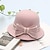 cheap Party Hats-Hats Headwear Polyester / Cotton Blend Bowler / Cloche Hat Bucket Hat Fedora Hat Casual Holiday Retro Elegant With Bowknot Pure Color Headpiece Headwear