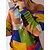 cheap Casual Dresses-Women&#039;s Casual Dress Color Block Print Spring Dress Crew Neck Patchwork Drawstring Mini Dress Outdoor Daily Fashion Modern Regular Fit Long Sleeve Colourful Spring Fall S M L XL XXL