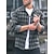cheap Plaid Shirts-Men&#039;s Shacket Black Brown Dark Gray Long Sleeve Spring &amp;  Fall Lapel Daily Wear Going out Clothing Apparel