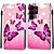abordables Coques Samsung-téléphone Coque Pour Samsung Galaxy S25 Ultra S24 S23 S22 S21 S20 Ultra Plus FE A54 A34 A14 A53 A33 A23 A13 Étui Portefeuille avec Support Magnétique Protection complète du corps TPU faux cuir