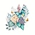 tanie Naklejki ścienne z dekoracjami-Naklejka na pokrywę sedesu z zabawnym kwiatkiem i motylem - wodoodporna samoprzylepna naklejka na wystrój łazienki Wystrój pokoju, wystrój domu