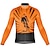 cheap Men&#039;s Jerseys-21Grams Men&#039;s Cycling Jersey Long Sleeve Bike Top with 3 Rear Pockets Mountain Bike MTB Road Bike Cycling Breathable Quick Dry Moisture Wicking Reflective Strips Yellow Red Orange Graphic Sports