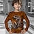 voordelige jongens 3d t-shirts-Jongens 3D dier T-shirt Lange mouw 3D-afdrukken Herfst Winter Sport Modieus Streetwear Polyester Kinderen 3-12 jaar Buiten Casual Dagelijks Normale pasvorm