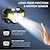 billige taktiske lommelykter-LED sensing rødt lys fiskehodelykt mini usb innebygd batteri allsidig lett cob sterk skallet lampe
