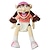 cheap Dolls-Feebe Je-ffry Puppet Soft Plush23.6in Feebe Hand Puppet Plush Toy Doll for Birthday Festival Halloween Party FavorPlay House