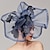 cheap Fascinators-Flowers Feather Net Kentucky Derby Hat Fascinators Headpiece with Feather Floral 1PC Horse Race Ladies Day Melbourne Cup Headpiece