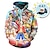 preiswerte Cosplay-Anime-Kapuzenpullover und T-Shirts für den Alltag-One Piece Film: Red Portgas D. Ace Hoodie Cartoon Anime Fronttasche Grafik Hoodie für Herren Damen Unisex Erwachsene 3D-Druck 100 % Polyester mit Hut