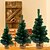economico Figure da collezione-Mini albero di Natale artificiale, pino artificiale di Natale in miniatura per le vacanze con base in borsa di stoffa per la decorazione di ornamenti da tavolo per desktop di feste di Natale di home