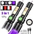 levne taktické svítilny-uv baterka ultrafialové světlo multifunkční dobíjecí baterka zoomovatelná magnetická led baterka detekce skvrn černé světlo