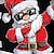 preiswerte 3d Hoodies&amp;Sweatshirts des Jungen-Jungen 3D Weihnachtsmann Kapuzenshirt Pullover Langarm 3D-Druck Herbst Winter Modisch Strassenmode Cool Polyester kinderkleidung 3-12 Jahre Outdoor Casual Täglich Regular Fit