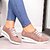 abordables Zapatillas de mujer-Mujer Zapatillas de deporte Zapatillas Canvas Tallas Grandes Zapatillas de plataforma Exterior Diario Color sólido Verano Tacón Cuña Vintage Moda Casual Zapatos para correr Tela Cordones Negro Rosa