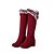 cheap Snow &amp; Winter Boots-Women&#039;s Boots Snow Boots Suede Shoes Outdoor Daily Solid Color Fleece Lined Knee High Boots Winter Hidden Heel Round Toe Vintage Plush Classic Faux Suede Loafer Black Red Brown