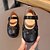 זול נעלים שטוחות לילדים-בנים בנות שטוחות יומי PU ילדים קטנים (4-7) פעוטות (שנתיים עד 4) יומי שחור לבן חום קיץ אביב סתיו