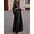 cheap Design Dress-Women&#039;s Casual Dress Winter Dress Swing Dress Ruched Long Dress Maxi Dress Fashion Streetwear Outdoor Daily Going out Long Sleeve V Neck Loose Fit 2023 Black Yellow Red Color S M L XL XXL Size