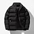 cheap Men&#039;s Downs &amp; Parkas-Men&#039;s Puffer Jacket Padded Zipper Pocket Office &amp; Career Date Casual Daily Outdoor Casual Sports Winter Plain Black White Pink Royal Blue Puffer Jacket