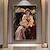 preiswerte Gemälde mit Menschen-Künstlerisches Frauenporträt auf Leinwand, handgemalte Frau mit Blick nach hinten, Wanddekoration, Frauen-Leinwand, handgemachtes Frauen-Leinwandgemälde, moderne gerollte Leinwand (kein Rahmen)