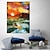 cheap Landscape Paintings-Handmade Hand Painted sunset Oil Painting Wall Art Abstract Sunset Glow Painting On Canvas Modern Bright Textured Canvas painting Wall Art Decor Rolled Canvas No Frame Unstretched