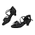 Недорогие Обувь для латиноамериканских танцев-Туфли для латинских бальных танцев для девочек, шелковые туфли для сальсы и танго, тренировочные танцевальные туфли на низком каблуке 4 см