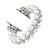 ieftine Curele Apple Watch-curea de perle pentru banda de ceas Apple 8 ultra 49mm femei bijuterii din oțel cu margele elastic pentru iwatch seria 7 6 se 5 4 3 44mm 40mm 42 45 41mm