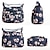 cheap Crossbody Bags-Women&#039;s Crossbody Bag Shoulder Bag Hobo Bag Oxford Cloth Outdoor Daily Holiday Zipper Large Capacity Waterproof Lightweight Flower Rose flower Colorful butterfly Bouquet on blue background