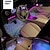 זול תאורת פנים לרכב-1 יח מכונית רצועת אורות LED אווירה / אורות סביבה נורות תאורה 3.2 W 4-8 שליטה קולית שלט רחוק עבור אוניברסלי כל השנים
