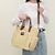 cheap Handbag &amp; Totes-Women&#039;s Handbag Crossbody Bag Shoulder Bag Bucket Bag Canvas Outdoor Shopping Daily Zipper Large Capacity Foldable Lightweight Solid Color Color Block Black White Blue