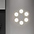 olcso szekrény világítás-1 db fehér hatszögletű mozgásérzékelő éjszakai lámpa, hálószoba kis éjszakai lámpa, éjszakai lámpa, környezeti fény, fehér fény, meleg fehér fény (elem nélkül)