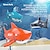 abordables vehículos rc-Nuevo rc mini tiburón de control remoto puede bucear pez biónico infrarrojo agua de verano juguete eléctrico para niños