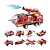 رخيصةأون ألعاب التركيب-مجموعة مكعبات بناء التنوير 1805 شاحنة إطفاء 8 في 1 للأولاد ألعاب تجميع الألغاز هدايا الأطفال للرجال